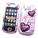 Samsung Galaxy 3 i5800 Snap-on Protector Hard Case Image Cover "Purple Love" Design