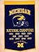 Winning Streak Sports NCAA Michigan Wolverines Dynasty Banner - Wall Decor for College Sports Fans