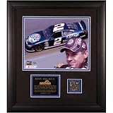 Mounted Memories Rusty Wallace Framed Photo w/ Piece of Daytona Track