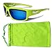 VertX Polarized Neon Sunglasses Sport Cycling Running Outdoor & Microfiber Pouch
