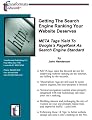 Getting The Search Engine Ranking Your Website Deserves:: META Tags Yield To Google's PageRank As Search Engine Standard