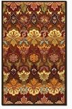 2'6 x 8'6 Orange Blossom Floral Patterns 100% Wool Area Runner Rug
