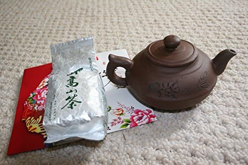 Taiwan Ali Shan - (Ali Mountain) Oolong Tea Hand Picked and Hand Processed Tea w. Kung-Fu Teapot (good high temperature clay)