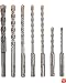 Bosch HCK001 7-Piece SDS Plus Rotary Hammer Drill Bit Set