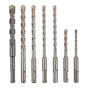 Bosch HCK001 7-Piece SDS Plus Rotary Hammer Drill Bit Set by Bosch