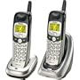 Uniden DXI5586-2 5.8 GHz Analog Cordless Phone with Dual Handsets and Caller ID (Silver/Black)