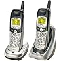 Uniden DXI5586-2 5.8 GHz Analog Cordless Phone with Dual Handsets and Caller ID (Silver/Black)