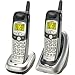 Uniden DXI5586-2 5.8 GHz Analog Cordless Phone with Dual Handsets and Caller ID (Silver/Black)