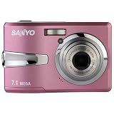 Sanyo Xacti VPC-S750 Pink 7 MP Digital Camera with Image Stabilization & Face Detection