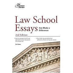 Law School Essays That Made a Difference (Princeton Review Series)