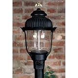 Gas Light America GL1700 Cast Aluminum Natural Gas Light With Dual Inverted Mantle Burner On Post Mount