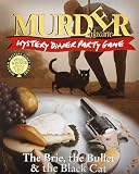 Murder a la Carte Mystery Dinner Party Game - The Brie, the Bullet & the Black Cat (10-12 players)