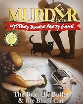 Murder a la Carte Mystery Dinner Party Game - The Brie, the Bullet & the Black Cat (10-12 players)