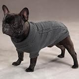 Classic Cable Knit Dog Sweater - Large