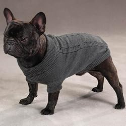 Classic Cable Knit Dog Sweater - Small