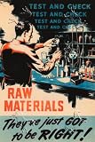 Art Poster, Raw Materials - Test and Check - 18.75 x 27.5