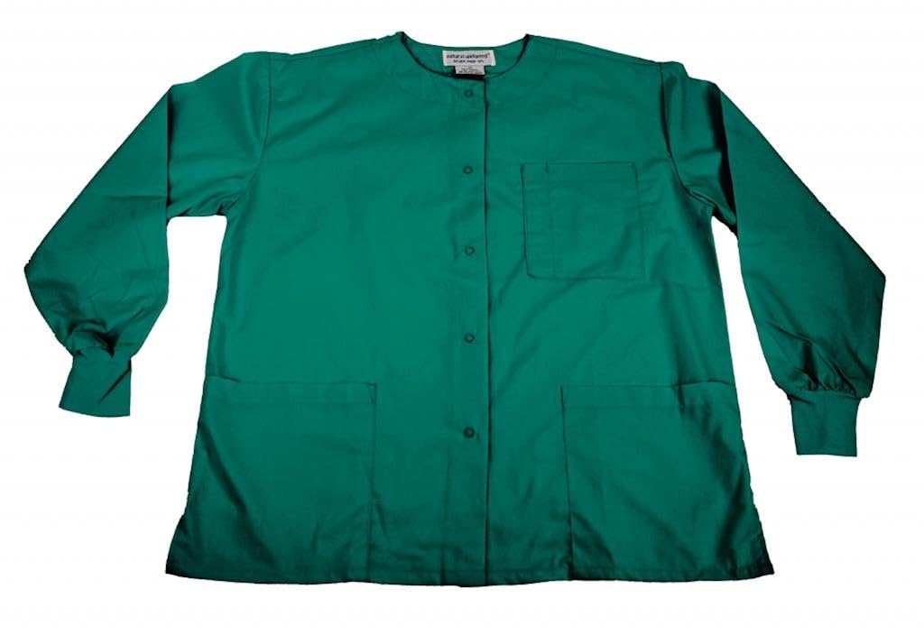 Amazon.com: Solid Knit Cuff Medical / Dental Scrub Uniform Warm-Up ...