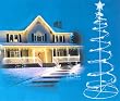 Set of 2 Cool White LED Lighted Outdoor Spiral Christmas Trees Yard Art 3', 4'