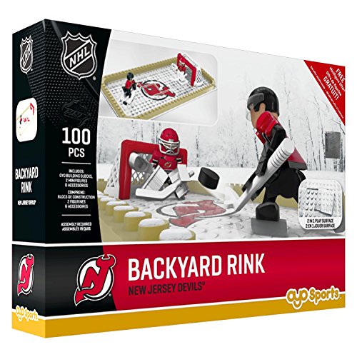 NHL New Jersey Devils Backyard Rink Set, Small, Black