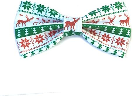 Ugly Christmas Sweater Bow Tie, with Adjustable Strap, Choose a size