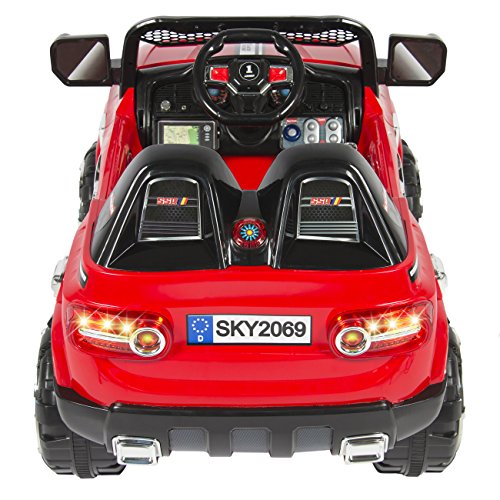 Power Wheels 12V Red Truck SUV Motor Sports Car for Kids