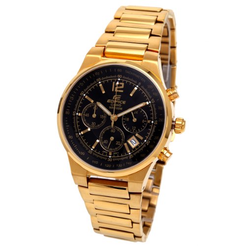 casio chronograph gold