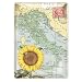 Italia Sunflower Fringe Studio Glass Postcard Tray