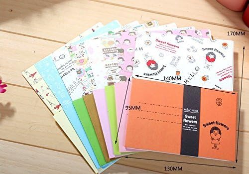 SCStyle 32 Cute Kawaii Lovely Love Design Writing Stationery Paper with 16 Envelope