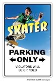 SKATER ~Sign parking skateboard wheels trucks deck gift