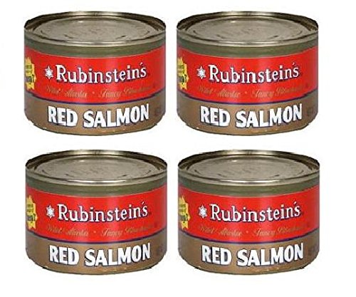 Rubinstein's Wild Alaskan Red Salmon (Pack of 4) 7.5 oz Cans