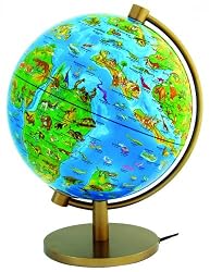Dinoz Prehistoric Illustrated 11" Illuminated World Globe