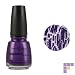 China Glaze Nail Polish Fault Line - Purple Crackle / Purple Shatter