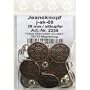 8 Jeans Kn�pfe altkupfer 20 mm, Jeanskn�pfe Metallknopf, Metall Kn�pfe, n�hfrei, im Polybeutel, j-ak-08