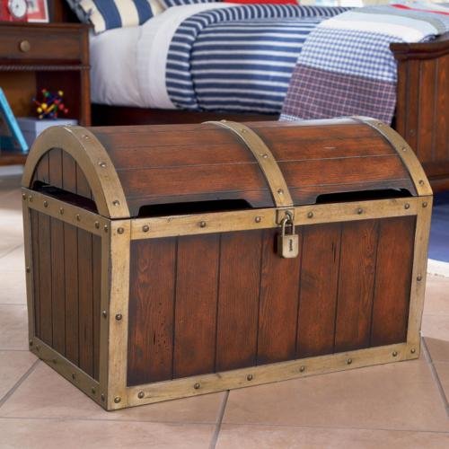 Shiver Me Timbers Toy Chest - Brown24-1/4 x 17-3/4 x 17-3/4H