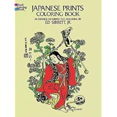 Japanese Prints Colouring Book: 38 Designs Rendered for Coloring (Dover Coloring Book)