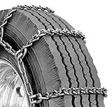 Security Chain Company QGV356 Quik Grip V-Bar Type CTO Heavy Duty Truck Singles Tire Traction Chain - Set of 2
