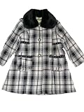Girls Toddler Plaid Dress Over Coat Jacket, Boutique Little Star, Black, Navy, Coffee