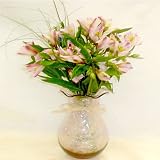 Pink Alstromeria Vase