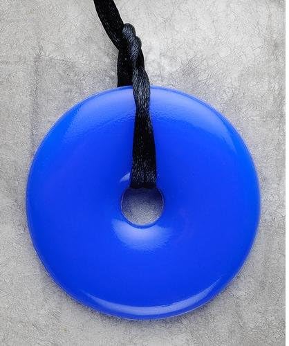 Teething Bling Pendant - Donut Shape (Tanzanite)