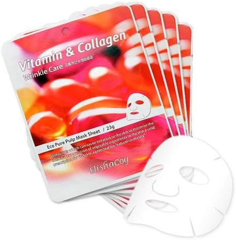 Elishacoy Vitamin&Collagen Mask Sheet (5EA) Korean Beauty [Imported]