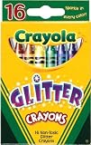 Cheapest Games and Toys, Glitter Crayons 16-Pack
