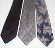 Neck Tie Lot of 3 Mens All Silk Mixed Neckties