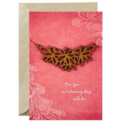 Hallmark Signature Mother's Day Card: Wooden Necklace