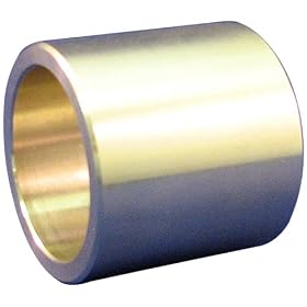 Bunting Bearings CB040610 1/4" Bore x 3/8" OD x 1 1/4" Length Cast Bronze C93200 (SAE 660) Sleeve (Plain) Bearings
