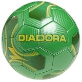 Diadora Baggio Soccer Training Ball (Size 4, Green/Yellow)