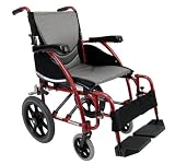Karman Healthcare S-115-TP Ergonomic Ultra Lightweight Manual Wheelchair, Pearl Silver, 20 Inches Seat Width
