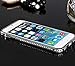 Luxury Diamond Crystal Rhinestone Bling Metal Frame Bumper Case Cover for Iphone 6 (4.7-inch) (Silver)