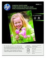 HP Q2509A Glossy Everyday Photo Paper, 8.5 x 11 inches (100 Sheets)