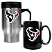 Houston Texans NFL Travel Mug & Ceramic Mug Set - Primary logo