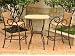 International Caravan Valencia 3 PC Wicker Bar Height Bistro Set